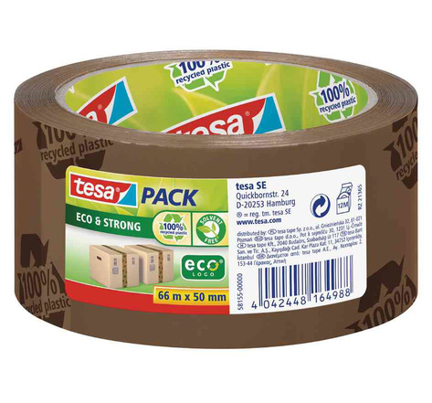 Tesapack ruban adhésif emballage eco & strong, 50 mm x 66 m tesa