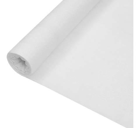 vidaXL Filet brise-vue Blanc 3 6x25 m PEHD 195 g/m²