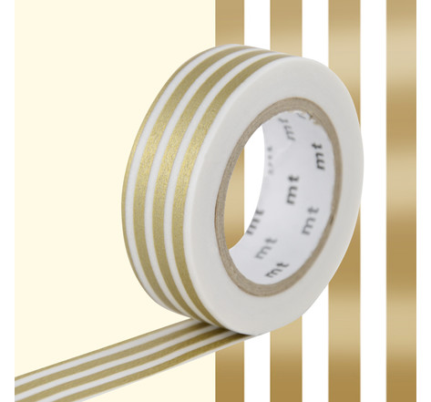Masking tape mt lignes or - border gold