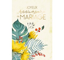 Carte anniversaire de mariage - draeger paris