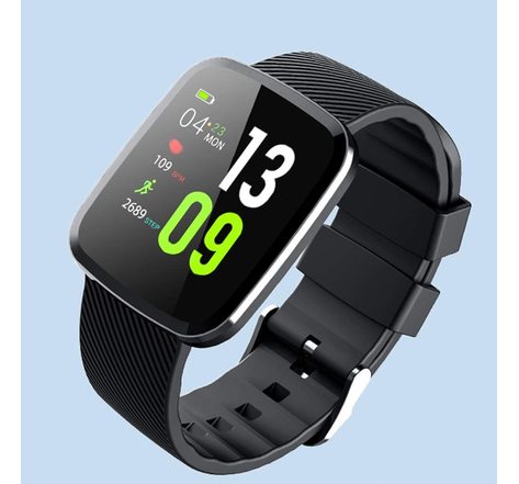 Ovegna Z30 : Montre Bracelet Intelligente Vibrante Connectée Femmes/Hommes, Cardiofréquencemètre, Etancheité IP67, App Gratuite Android/iOS, pour Sport Fitness, Tracker Podomètre, Calories, Sommeil