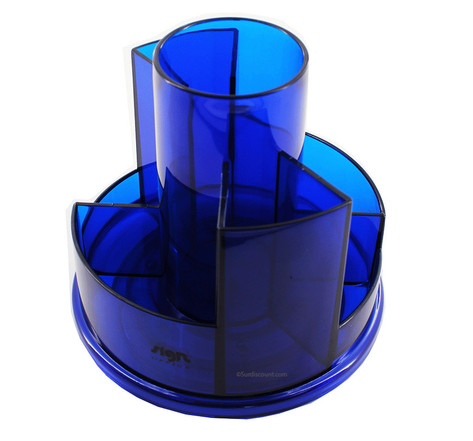 Pot multifonction bleu 7 compartiments - rotatif