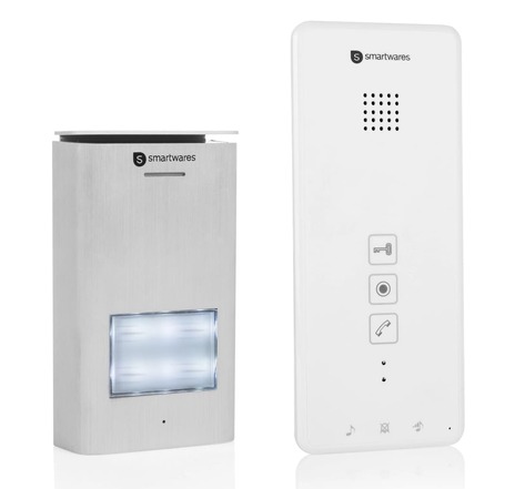 Smartwares Système d'interphone audio 1 appartement 20,5x8,6x2,1 cm