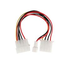 NEDIS Internal Power Cable - Molex Male - Molex Female + 3-pin Fan Power - 0.15 m - Various