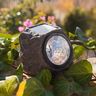LUMI JARDIN Lot de 2 rochers solaires de jardin Rocky - A poser - LED - H 11 cm - Blanc