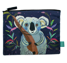 Pochette plate le koala en coton décorée allen