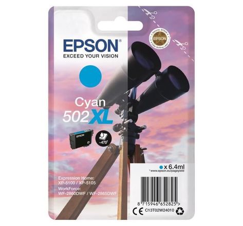 EPSON Cartouche Jumelles - Cyan XL 502