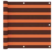 Vidaxl écran de balcon orange et marron 90x400 cm tissu oxford