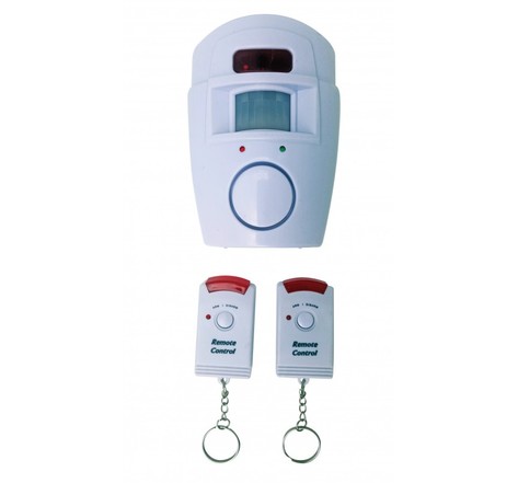 Mini Alarme à détecteur de mouvement et 2 télécommandes