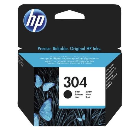 HP 304 cartouche d'encre noire authentique pour HP DeskJet 2620/2630/3720/3730 (N9K06AE)
