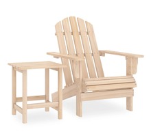 Vidaxl chaise de jardin adirondack avec table bois de sapin massif
