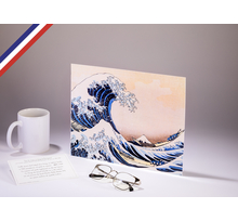 Affiche 24x30 en édition limitée créée et imprimée en France - Sous la vague d'Hokusai