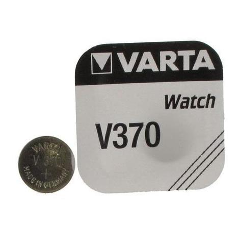 pile oxyde argent pour montres V370 (SR69) SR920SW 1,55 volt VARTA