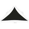 vidaXL Voile de parasol tissu oxford triangulaire 3 5x3 5x4 9 m noir