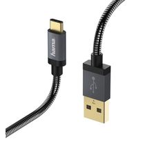 Câble de charge/données Metall", USB Type-C, 1,5 m - Anthracite"