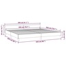 Vidaxl cadre de lit avec tête de lit taupe 200x200 cm tissu