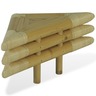 vidaXL Table de chevet 2 Pièces 60 x 60 x 40 cm Bambou naturel