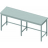 Table inox professionnelle sans rebord - profondeur 600 - stalgast - 2700x600 x600xmm