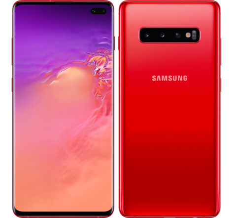 Samsung galaxy s10 plus - rouge - 128 go - parfait état