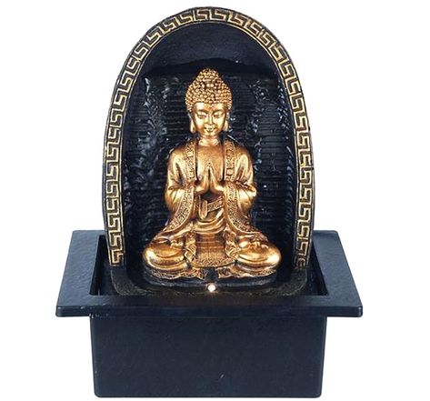 Fontaine dintérieur bouddha en résine 25 cm
