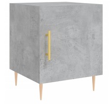 vidaXL Table de chevet gris béton 40x40x50 cm bois d’ingénierie
