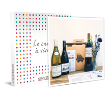 Smartbox - coffret cadeau - coffret œnologique : 3 bouteilles de vin de bordeaux  bourgogne et rhône livrées à domicile