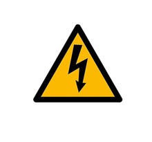 Panneau danger électrique- adhésif vinyle
