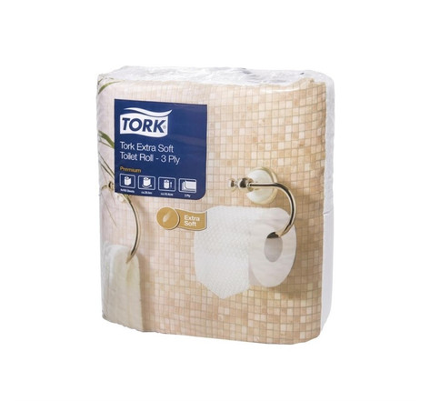 Rouleau papier toilette traditionnel extra doux 3 plis - 40 rouleaux - tork - papier224