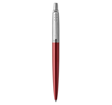 Parker jotter stylo bille  rouge kensington  recharge bleue pointe moyenne  coffret cadeau