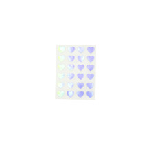 Sticker holographique coeur 1,7 x 1,5 cm 48 pièces