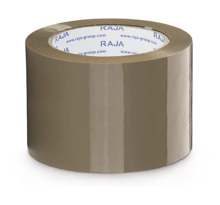 Ruban adhésif polypropylène RAJA Standard 28 microns havane (colis de 24)