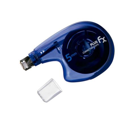Roller de Correction Latéral 'FX' 5 mm x 10 m Tête Flexible Bleu PLUS JAPAN