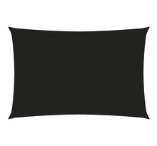 vidaXL Voile de parasol Tissu Oxford rectangulaire 2x4 m Noir