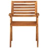 Vidaxl chaises de jardin avec coussins 8 pièces bois d'acacia solide