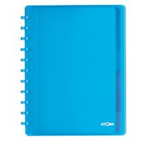 Cahier spirales atoma a4 - petits carreaux - 120 pages - assorties