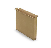 Caisse carton télescopique pour produit plat brune double cannelure 80x9x100 cm (colis de 10)