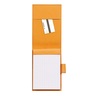 Rhodia : Porte-bloc Simili Cuir 8.4 x 11.5 cm+ bloc N°11 - Coquelicot