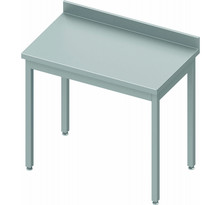 Table inox professionnelle adossée - profondeur 700 - stalgast - soudée700x700