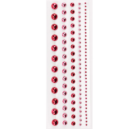 Bandes de perles adhésives Rouge 5 pièces