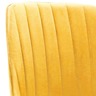 Vidaxl chaise pivotante de salle à manger jaune velours