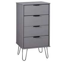 Vidaxl armoire à tiroir gris 45x39 5x90 3 cm bois de pin solide