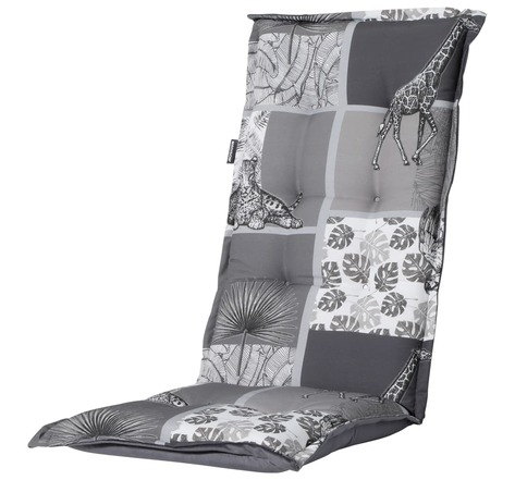 Madison coussin de chaise à dossier haut sifra 123x50 cm gris