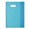 Protège-cahier Styl'SMS 24x32 cm pvc 120 avec Porte-étiquette Bleu Turquoise ELBA