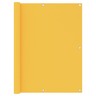 Vidaxl écran de balcon jaune 120x400 cm tissu oxford
