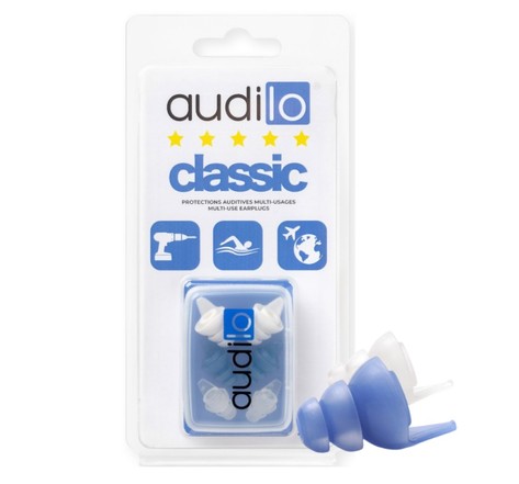 Bouchons d'oreilles audilo classic - 23db  réutilisables  lavables  hygiéniques