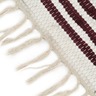 Vidaxl tapis chindi tissé à la main coton 160x230 cm bordeaux et blanc