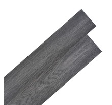 vidaXL Planche de plancher PVC autoadhésif 5 02 m² 2 mm Noir et blanc