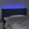 vidaXL Tête de lit à LED Bleu 83x16x78/88 cm Tissu