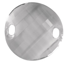 Perle cristal swarovski disque aurore boréale ø28 mm