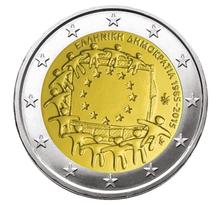 Pièce 2€ commémorative 2015 : ALLEMAGNE (30E ANNIVERSAIRE DU DRAPEAU EUROPEEN, 1 pièce)
